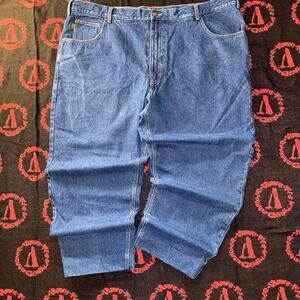 Cabelas blue denim carpenter pants